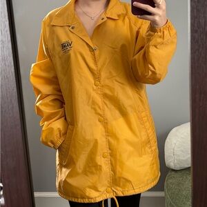 Vans Men's Yellow Rain Jacket